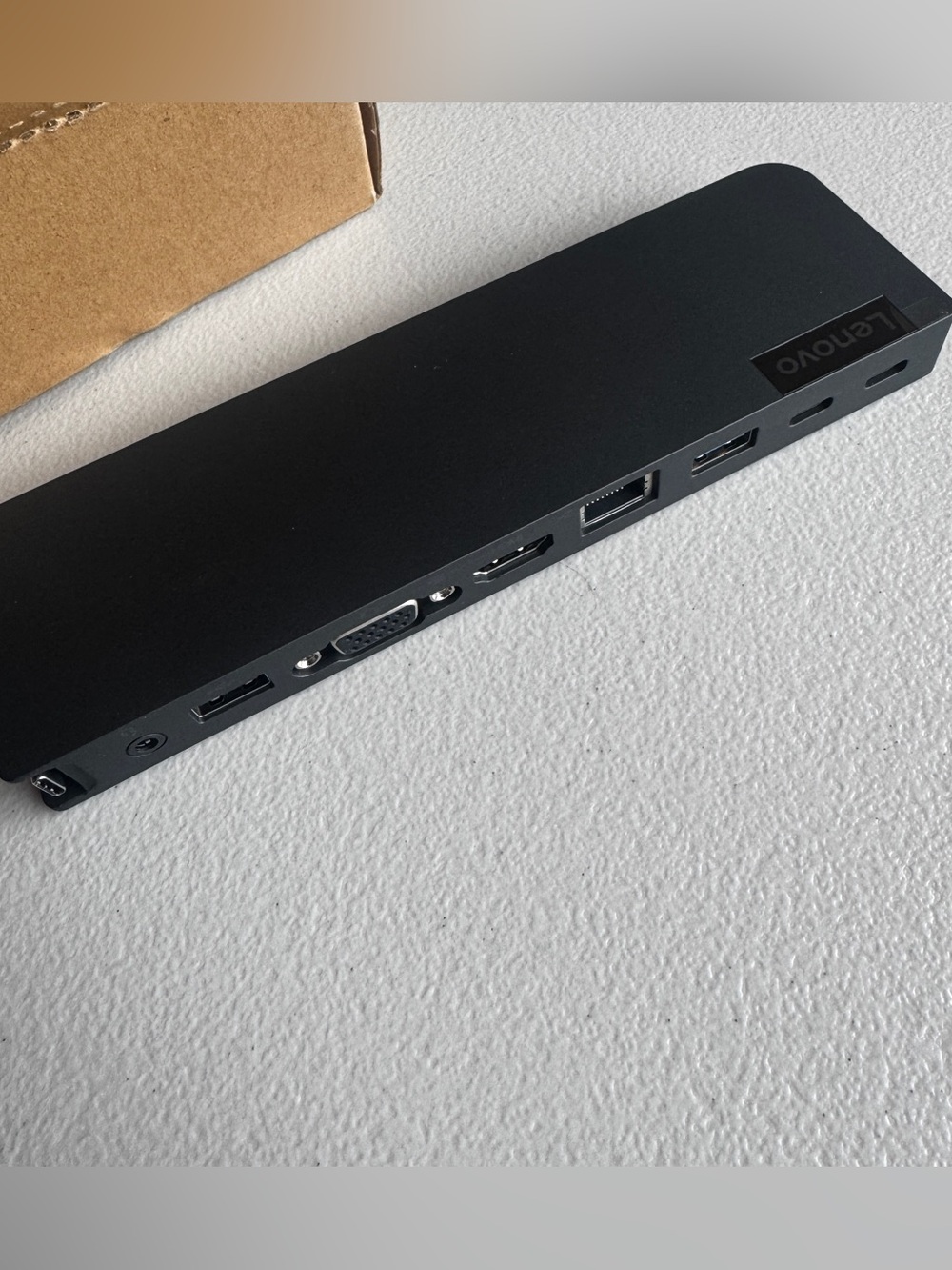 Lenovo Black USB-C Multiport Docking Hub with HDMI, VGA & Ethernet